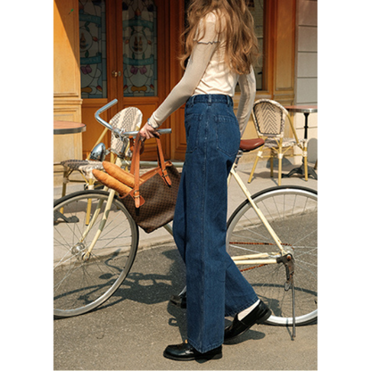 パッチポケットフレアデニム X-323