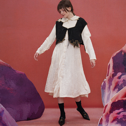 リーフモチーフベスト w-032