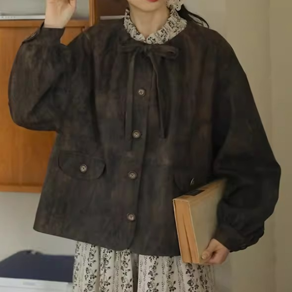 大ぶりボウタイのアンティーク風ジャケット《Z01359》