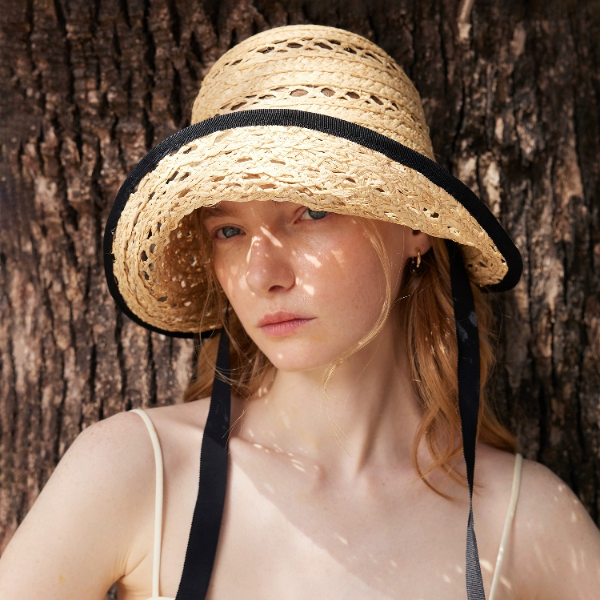 メッシュラフィアハット《Z01022》