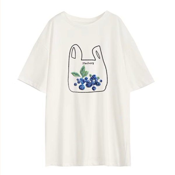 【5color】オーバーサイズロングプリントTシャツ《Z00991》