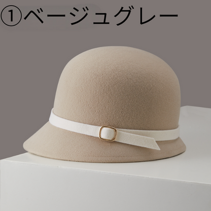 【6color】静けさを纏うベルトハット《Z01156》