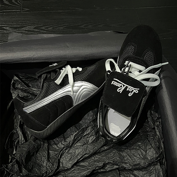 【3color】【2pattern】レースアッププラットフォームシューズ　Z00482