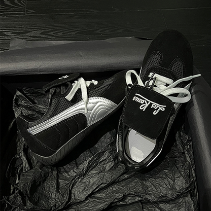 【3color】【2pattern】レースアッププラットフォームシューズ　Z00482