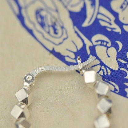 シルバー粒粒ピアス