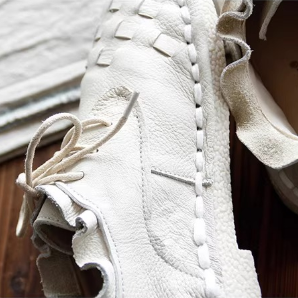 【4color】フリルカットのメッシュ編みシューズ《Z01362》