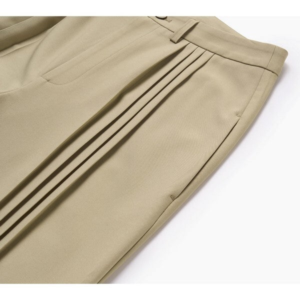 プリーツ入りストレートルーズパンツ Z00382