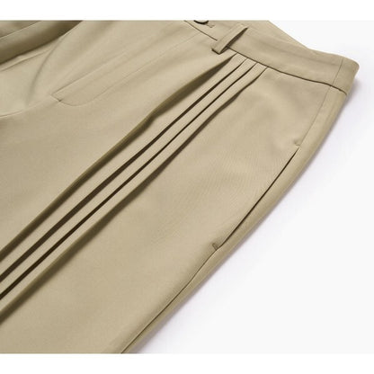 プリーツ入りストレートルーズパンツ Z00382