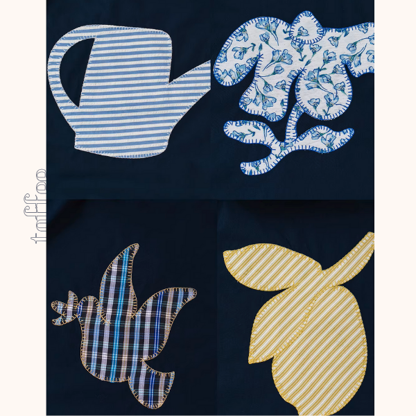 【2color】遊び心アップリケ刺繍スカート《Z01074》