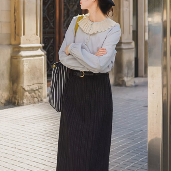 【2pattern】アルプスの風をまとうブルーシャツコレクション《Z01179》