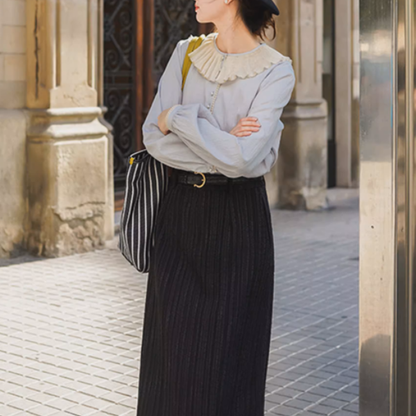 【2pattern】アルプスの風をまとうブルーシャツコレクション《Z01179》