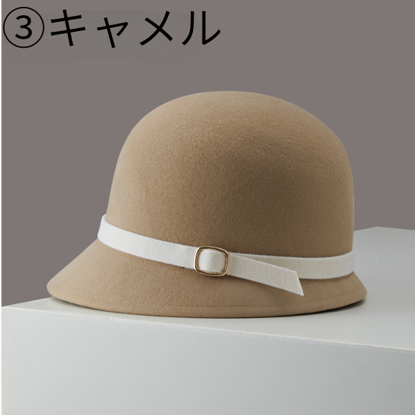 【6color】静けさを纏うベルトハット《Z01156》