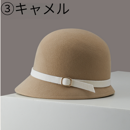 【6color】静けさを纏うベルトハット《Z01156》