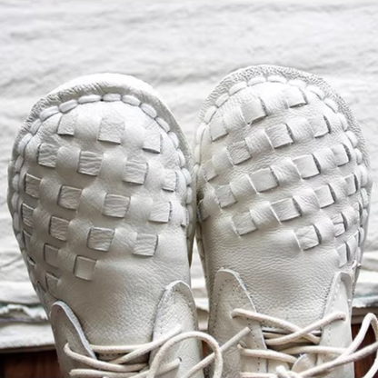 【4color】フリルカットのメッシュ編みシューズ《Z01362》