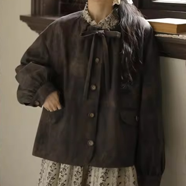 大ぶりボウタイのアンティーク風ジャケット《Z01359》