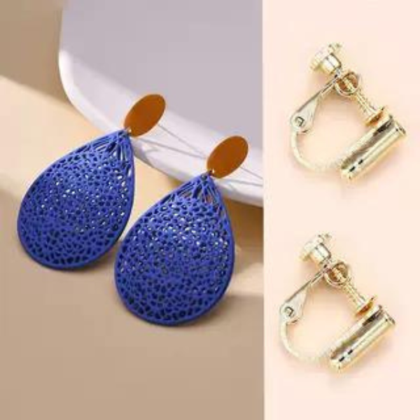 【３color】ウォーターマークカットアウトピアス AU-278