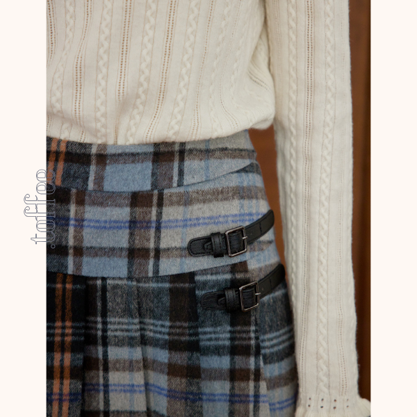 【2color】ハイウエストAラインロングスカート　Z00560