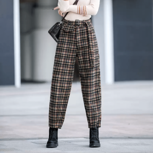 【２color】マルチチェックパンツ AU-456