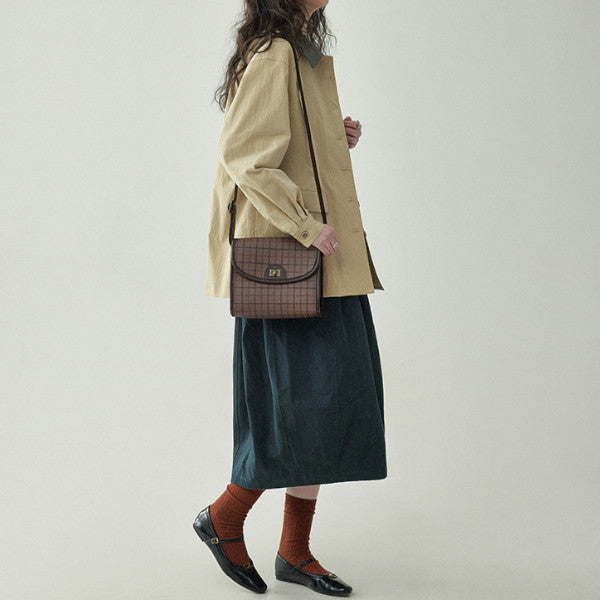 【2color】ワイドレッグコットンミディスカート Z00250