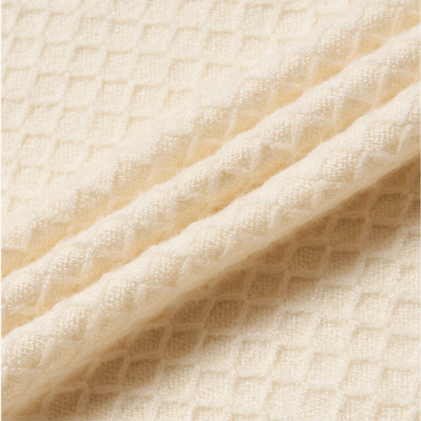 花咲くヨーク刺繍のアイボリーカーディガン《Z01080》