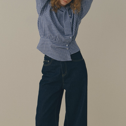 青の余韻とショールカラーの記憶《Z01164》