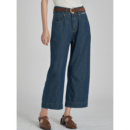 【2color】ウォッシュド ワイドレッグジーンズ Z00177