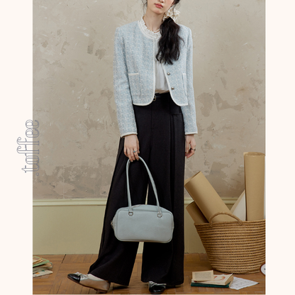 ハイウエストクロップド丈ワイドパンツ 　《Z00763》