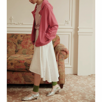 【2color】ルーズスウェットパーカー Z00076