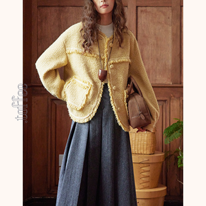 ミモレ丈ウールプリーツスカート　Z00563