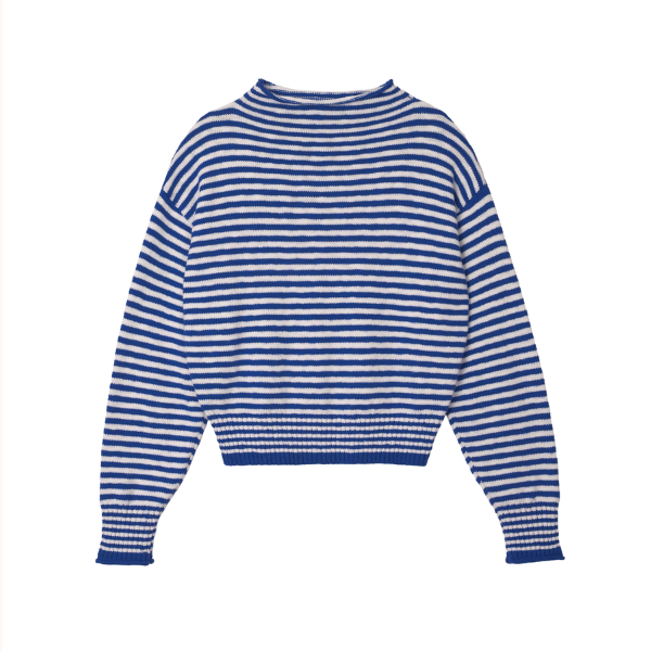 【2color】朝の光をまとうボーダーニット《Z01169》