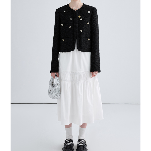 ハイウエストAラインロングスカート Z00032