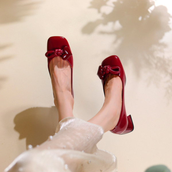 【2color】ハートノットパンプス X-041