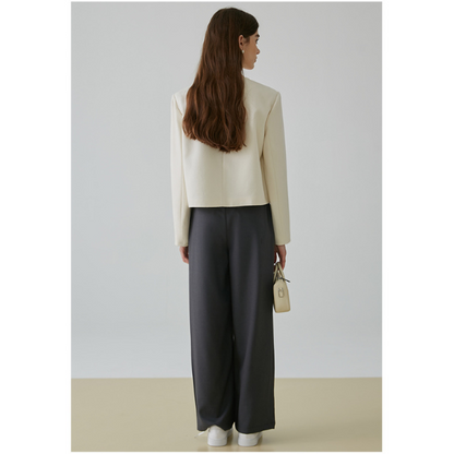 【2color】タック入りシンプルスラックス X-379