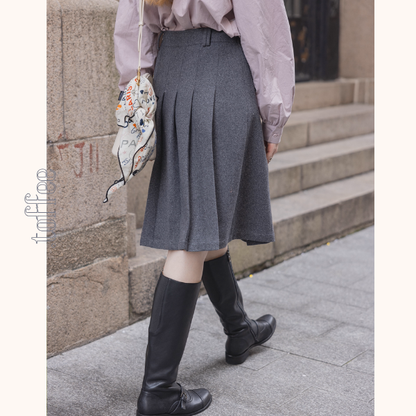 【2color】静寂に揺れるプリーツの余韻《Z01172》