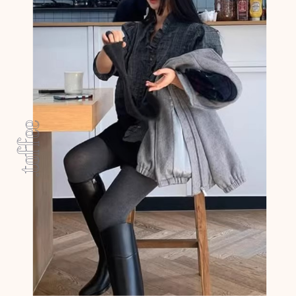 【3color】フリル×キャンディ袖のクラシックシャツ《Z01361》