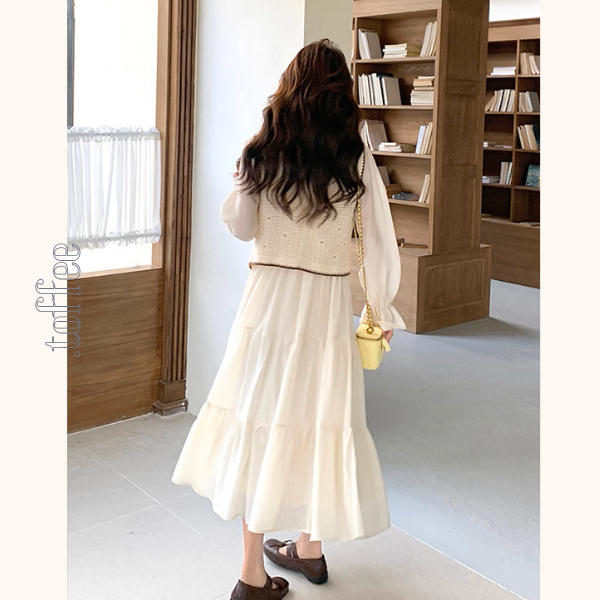 午後の陽だまりとレースの装いセットアップ《Z01150》