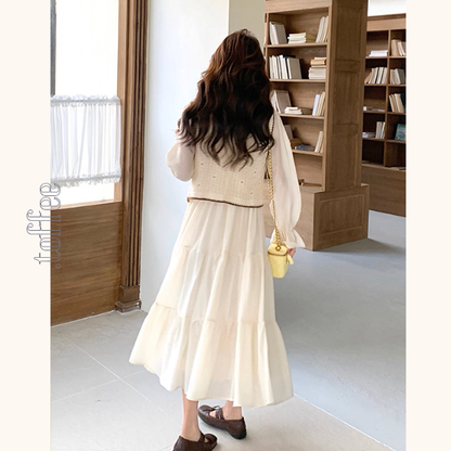 午後の陽だまりとレースの装いセットアップ《Z01150》