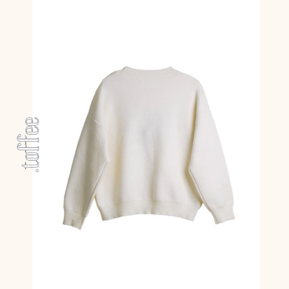 《色彩のたてがみを風に揺らして》ポニー刺繍セーター《Z01147》