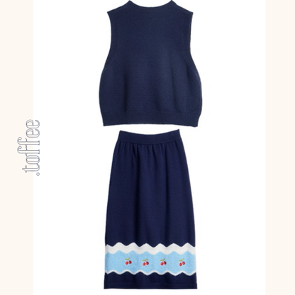 夢の上で跳ねる猫と小さな果実たちのセットアップ《Z01146》