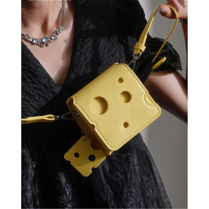 【３color】チーズシルエットスクエアショルダーバッグ AU-370