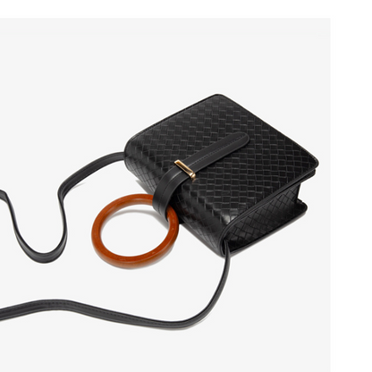 ウッドハンドル2wayスクエアバッグ AU-375