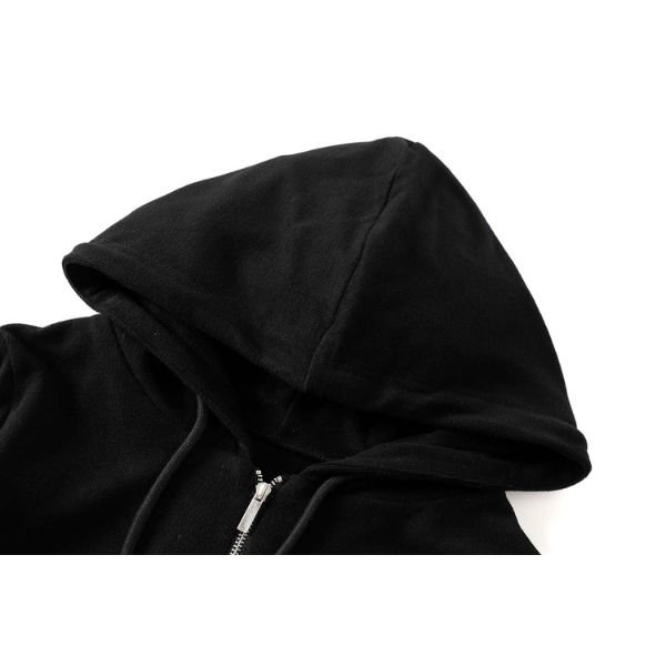 【2color】フィット＆フレアパーカーワンピース　X-344