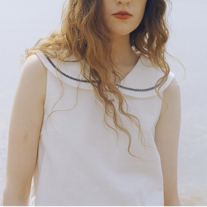 マリンライクノースリーブトップ《Z00984》