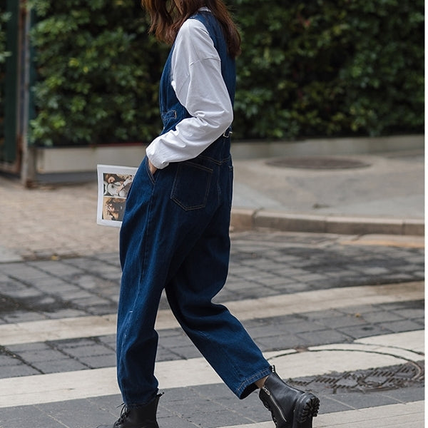 デニム×ノースリーブのオールインワン　sp0225