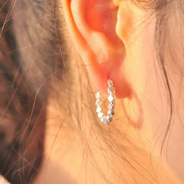 シルバー粒粒ピアス