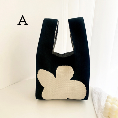 【8color】スモールニットバケットバッグ Z00012