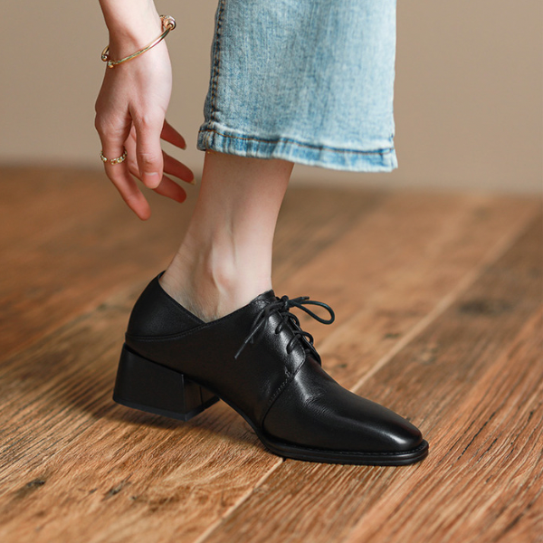 【２color】ポインテッドトゥミドルローファー w-148