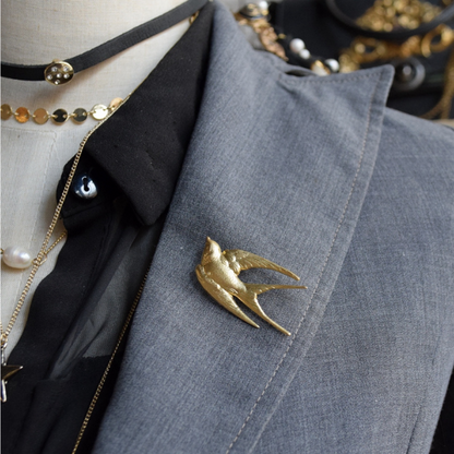 つばめブローチ X-093