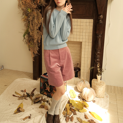 マヨネーズ刺繍入りクルーネックブルオーバー　Z00506