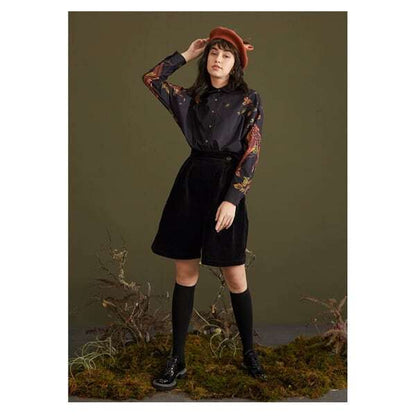 ナイトフォレストシャツブラウス C0074